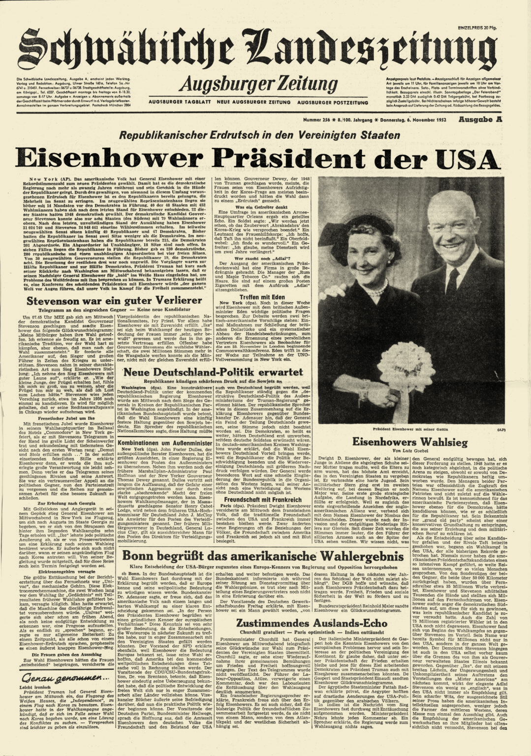 Augsburger Allgemeine 06.11.1952