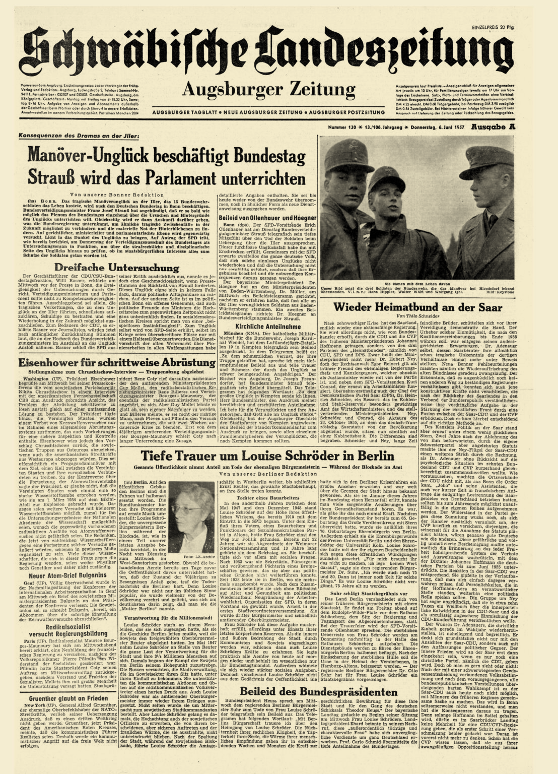 Augsburger Allgemeine 06.06.1957