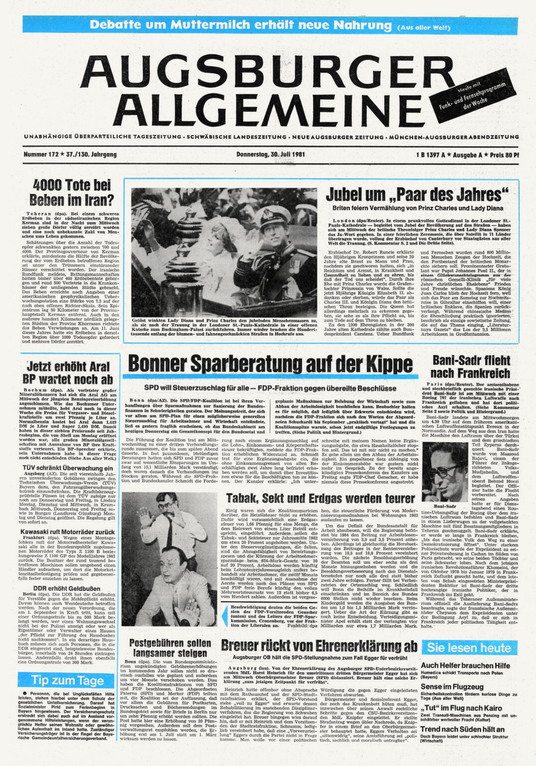 Augsburger Allgemeine 30.07.1981