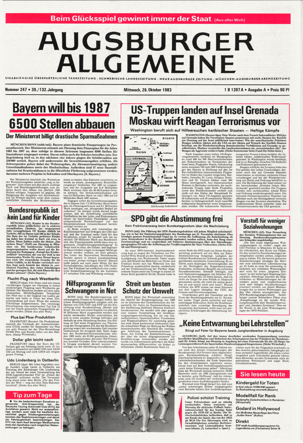 Augsburger Allgemeine 26.10.1983