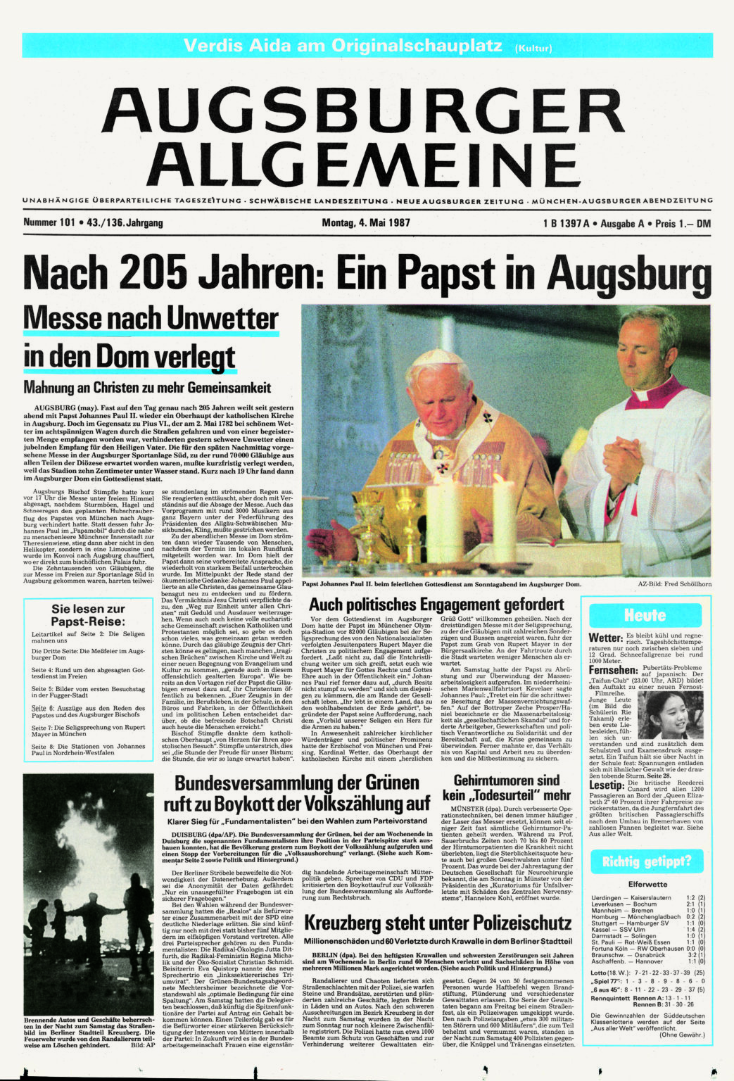 Augsburger Allgemeine 04.05.1987