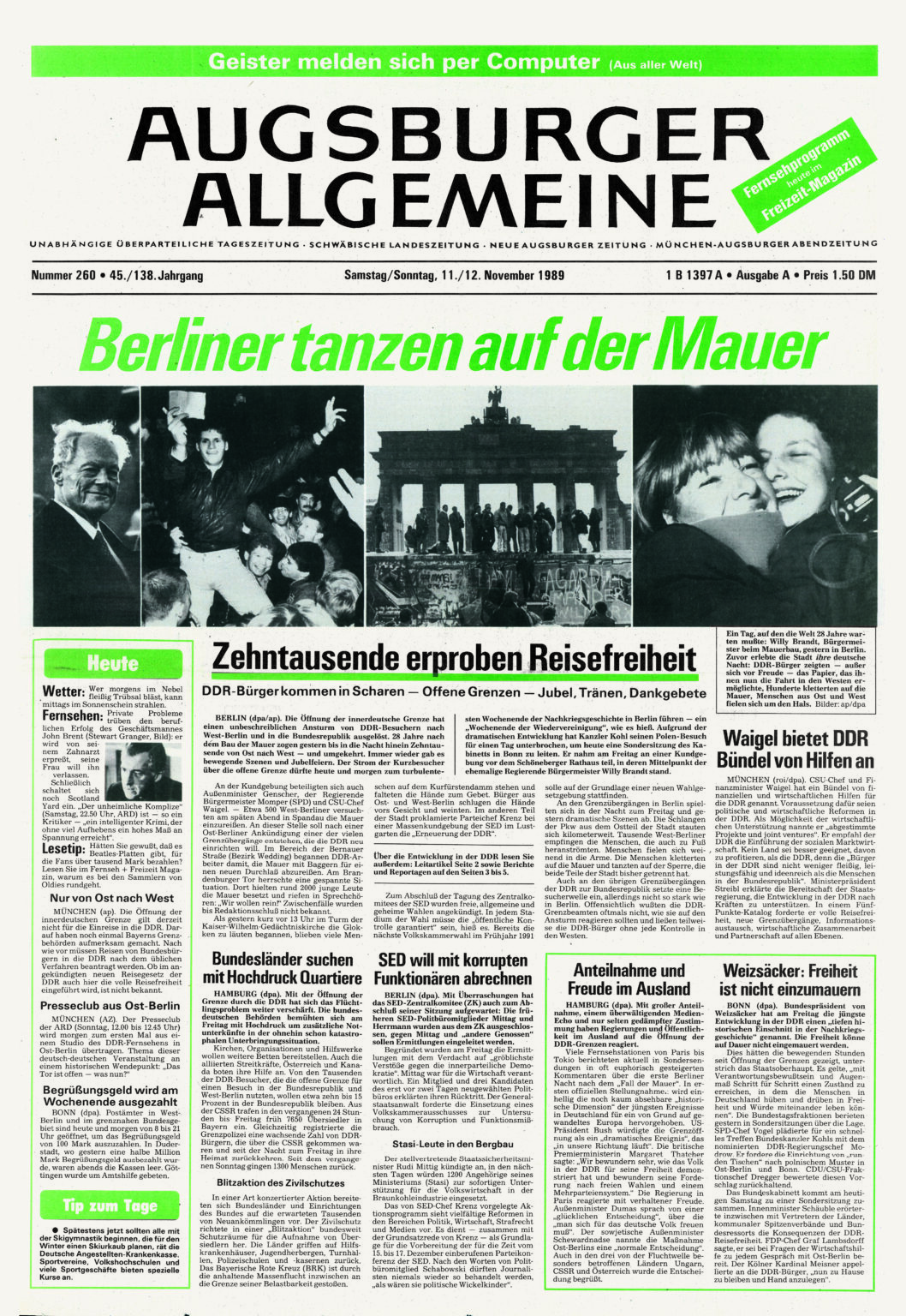 Augsburger Allgemeine 12.09.1989