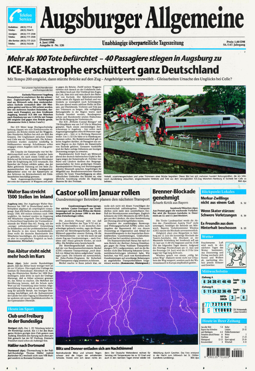 Augsburger Allgemeine 04.06.1998