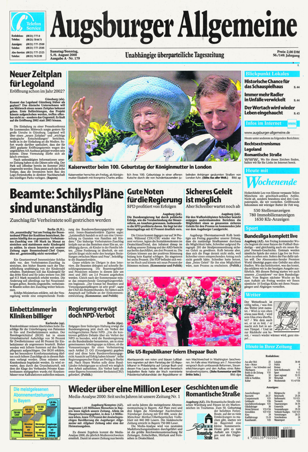 Augsburger Allgemeine 05.08.2000